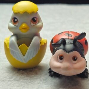 DISNEY Tinker‎ Bell Fairy Friends Jakks 2010 Critter Lot Ladybug Chick Pixie